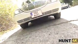 Жесткий куколд: анальный секс в лимузине с изменой невесты
