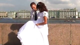 Ебля русской невесты на свадьбе в питере