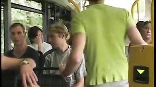 Приметил девку в автобусе и выебал при пассажирах