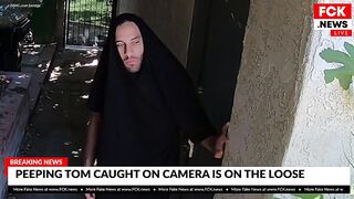 Жуткий злоумышленник пойман на камеру во время траха